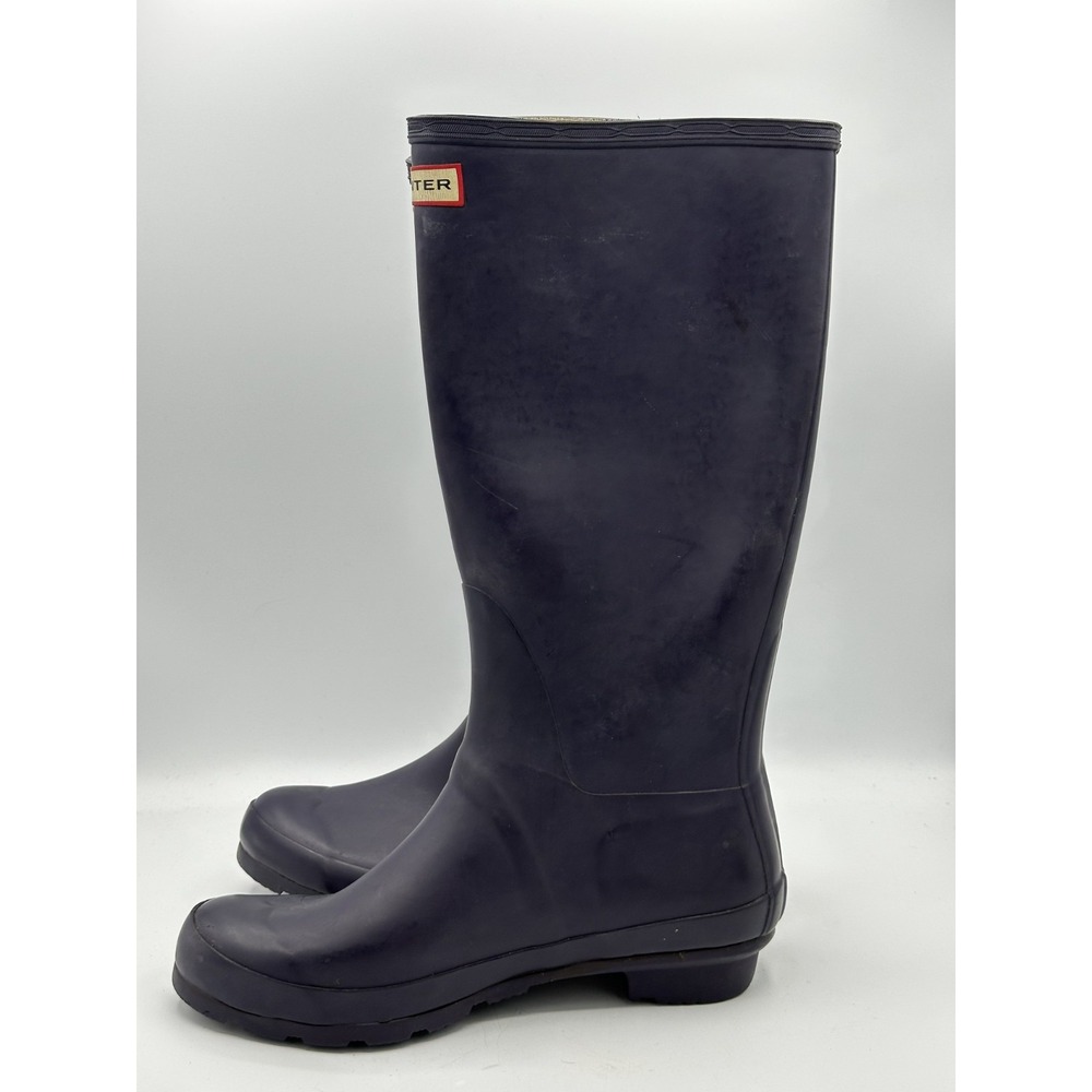 Hunter Original Tall Rain Boots Size 7 Regular Blue
